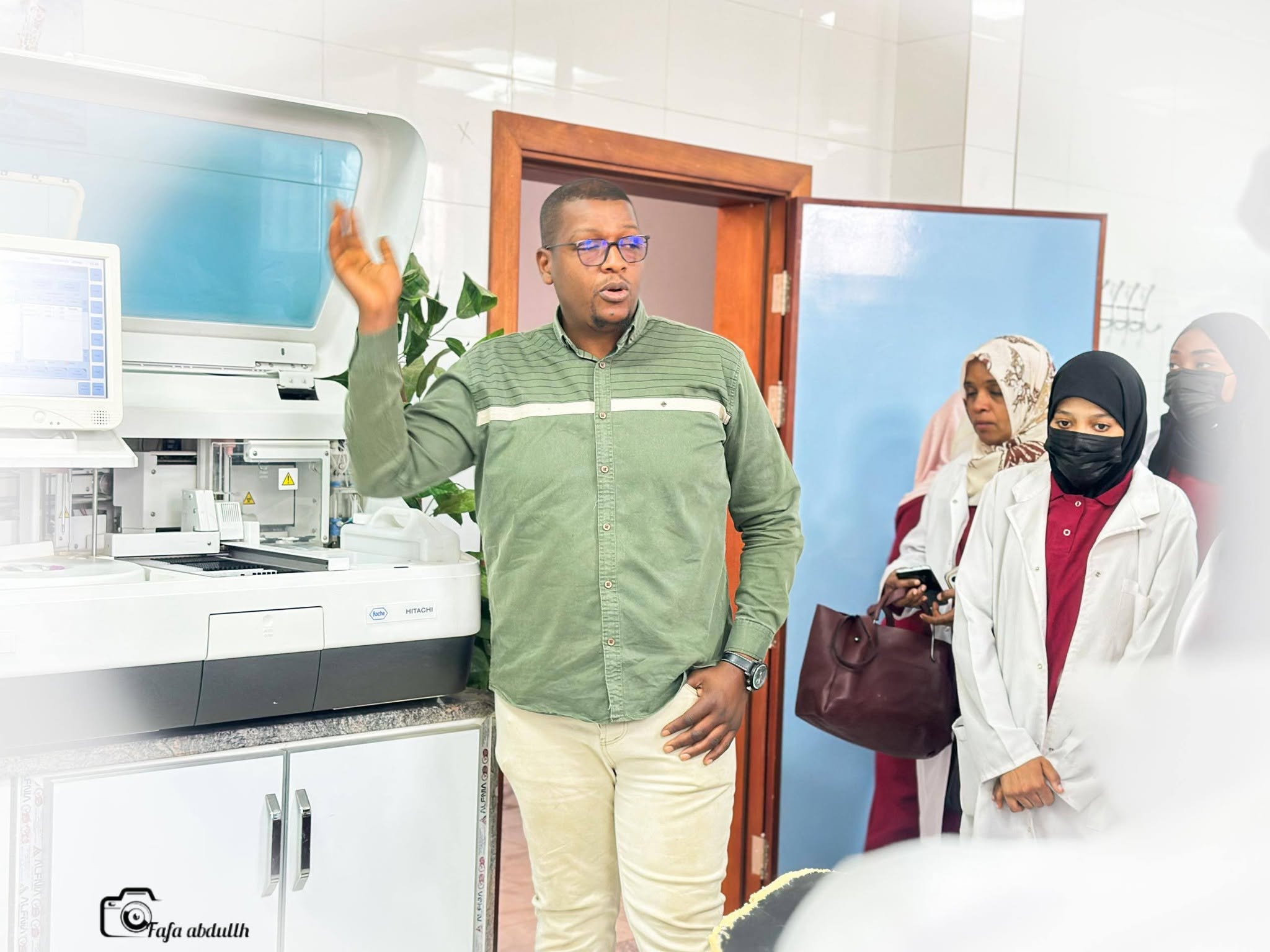 The Second Stop of the Scientific Visit: A Tour for College Students at the Sebha Central Reference Laboratory